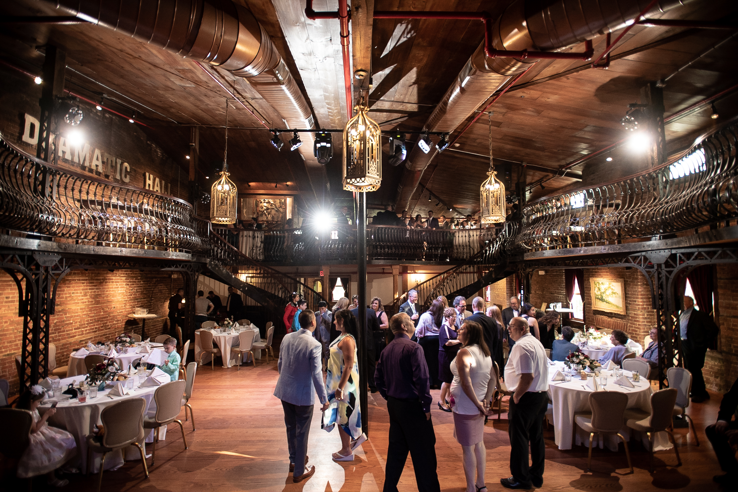 Dramatic Hall wedding photos