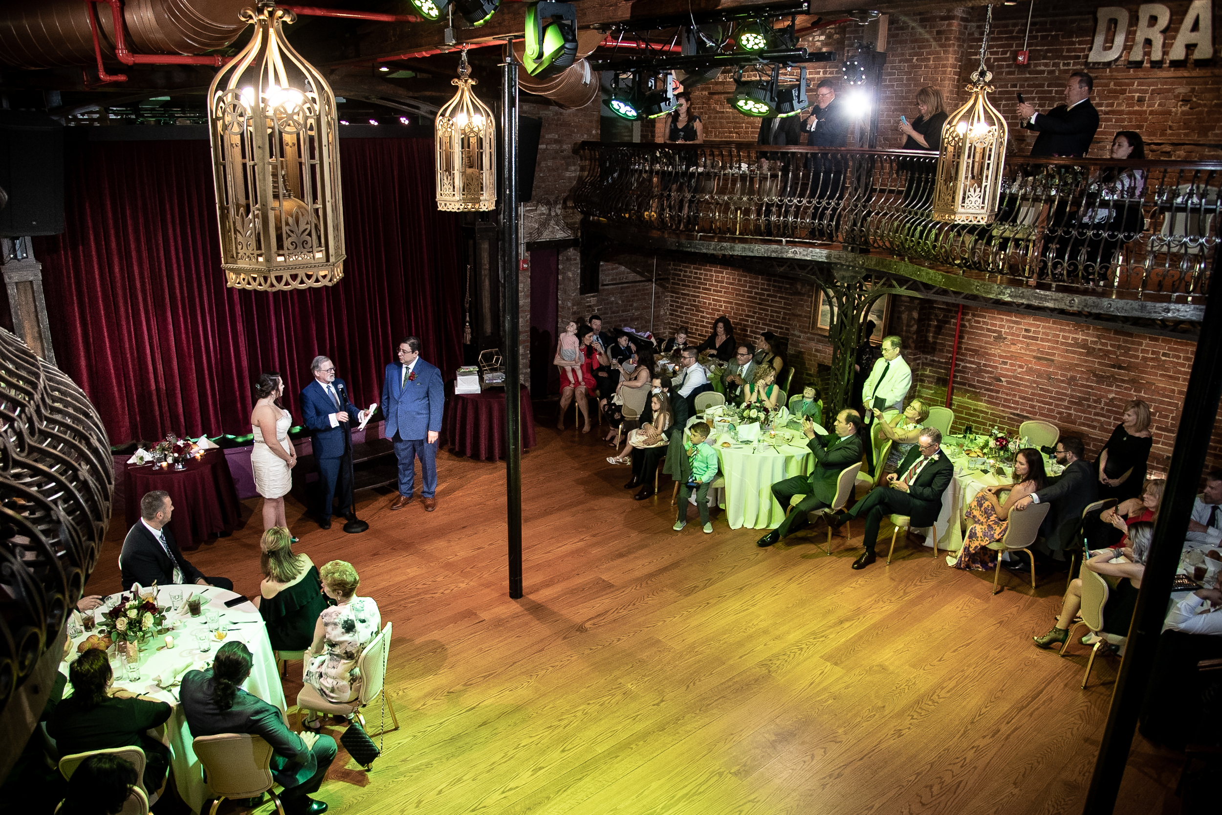 Dramatic Hall wedding photos