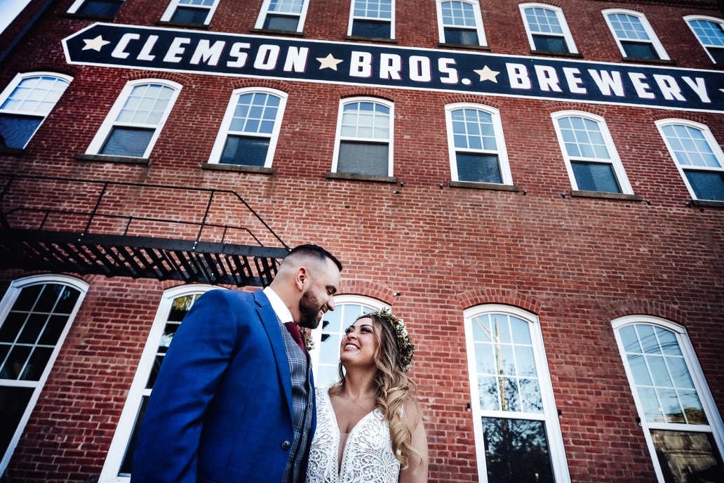 Clemson Brewery Wedding Photographer